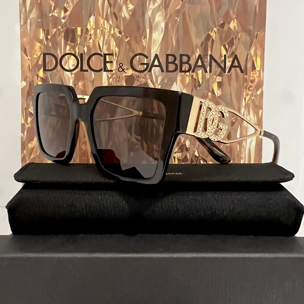 Dolce & Gabbana Sunglasses Model DIVA DG4446-B In Color 502/73 Tortoise and Gold